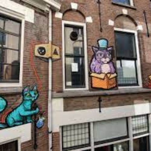 street art the hague achterom kattenstraat